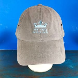 Peter Millar Gray  Baseball Hat Unisex Adjustable